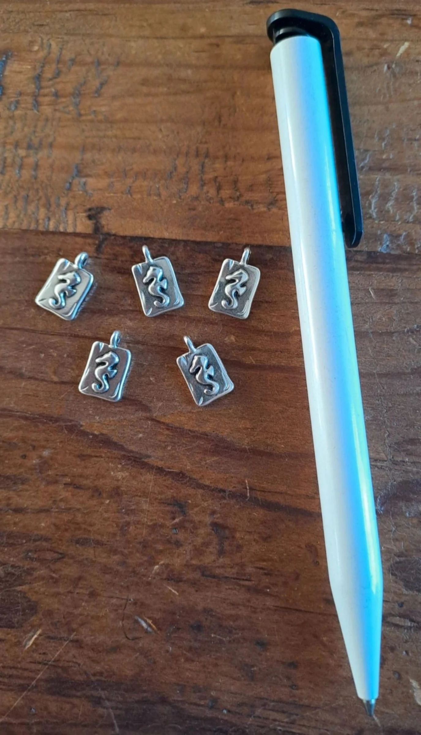 DQ metal charms with seahorse – photo 2